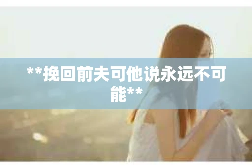 **挽回前夫可他说永远不可能**