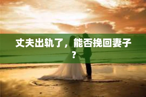 丈夫出轨了，能否挽回妻子？