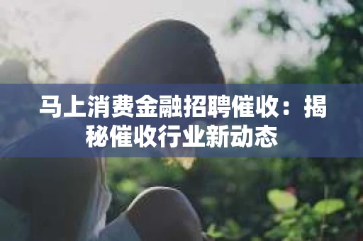 马上消费金融招聘催收：揭秘催收行业新动态