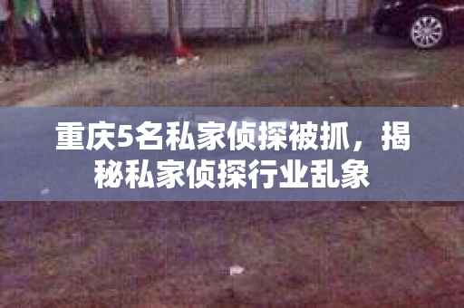 重庆5名私家侦探被抓，揭秘私家侦探行业乱象