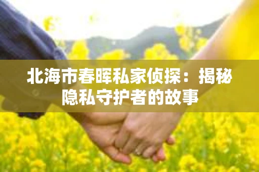 北海市春晖私家侦探：揭秘隐私守护者的故事