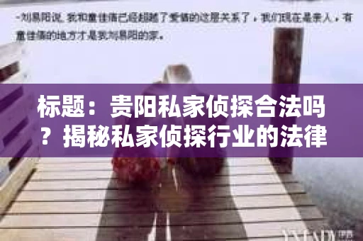 标题：贵阳私家侦探合法吗？揭秘私家侦探行业的法律边界
