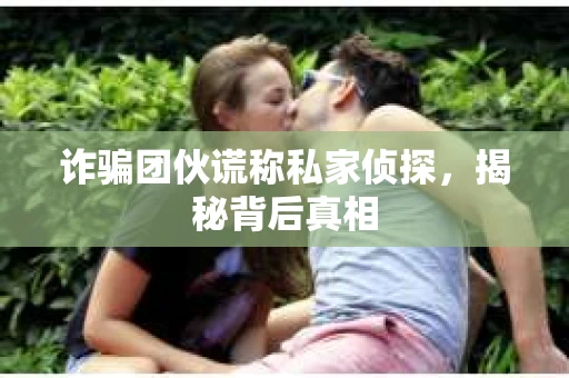 诈骗团伙谎称私家侦探，揭秘背后真相