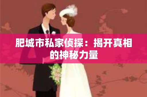肥城市私家侦探：揭开真相的神秘力量