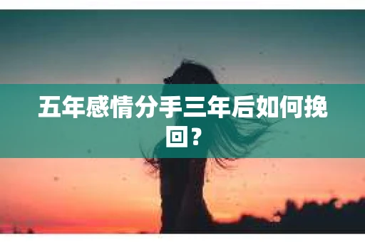 五年感情分手三年后如何挽回？