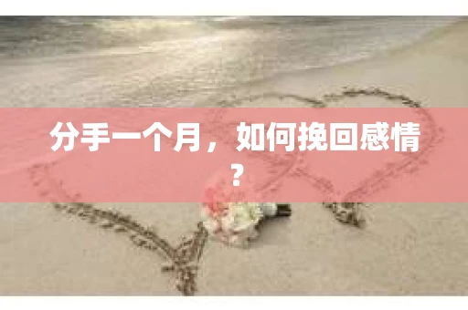 分手一个月，如何挽回感情？