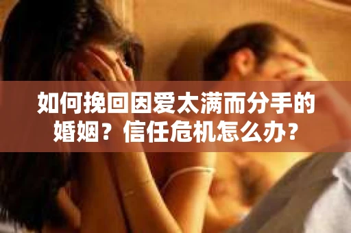 如何挽回因爱太满而分手的婚姻?信任危机怎么办? 如何挽回因爱太满而分手的婚姻?信任危机怎么办?