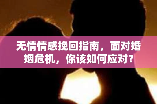 无情情感挽回指南，面对婚姻危机，你该如何应对？