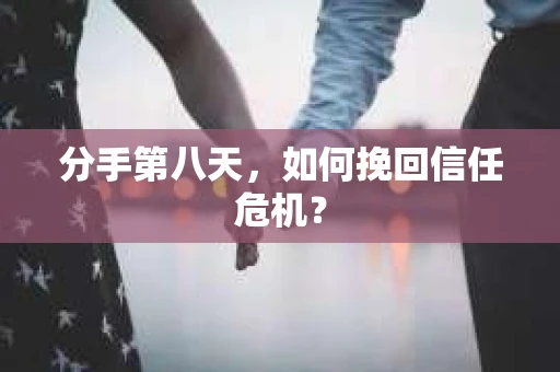分手第八天，如何挽回信任危机？