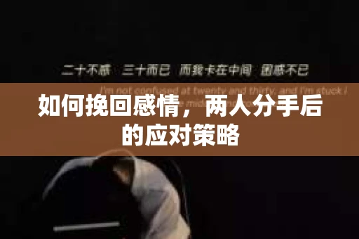 如何挽回感情,两人分手后的应对策略 如何挽回感情,两人分手后的应对策略